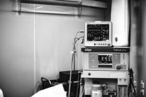 Modern medical equipment and technology in healthcare setting