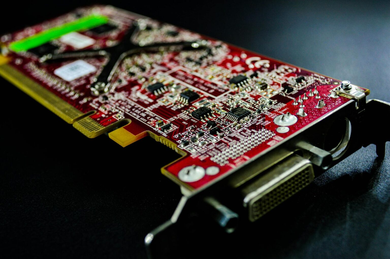 Modern gaming graphics card with advanced cooling system and RGB lighting