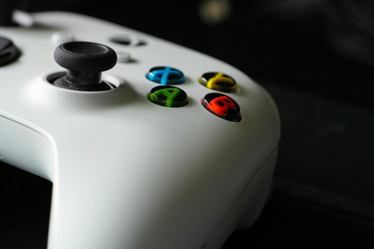 Gaming controller on desk representing video game development and indie gaming partnerships