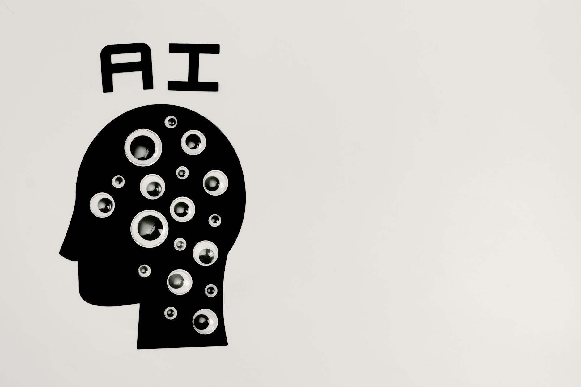 Abstract visualization of artificial intelligence and machine learning technology