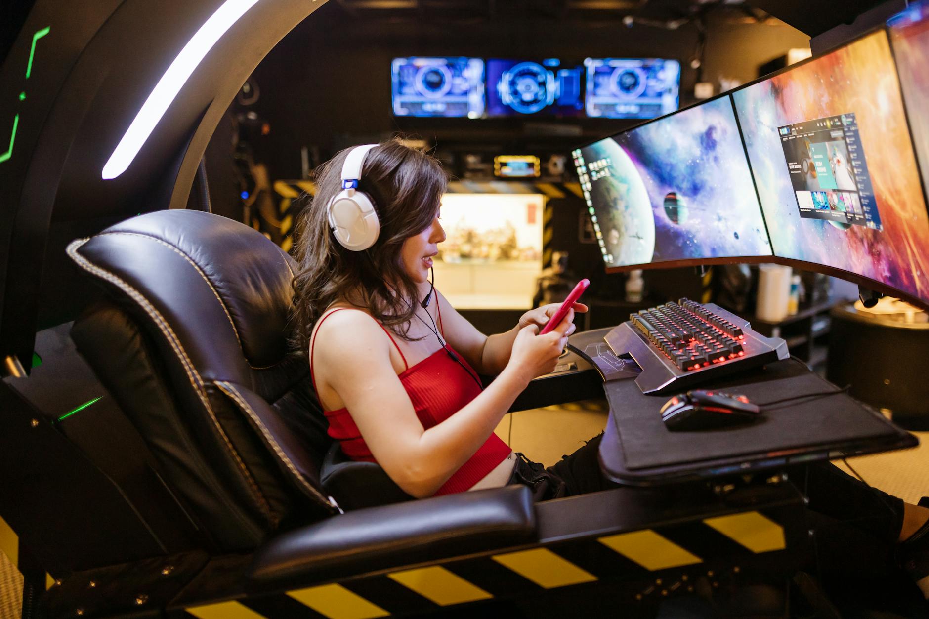 High-resolution gaming monitor displaying vibrant game graphics in 4K resolution