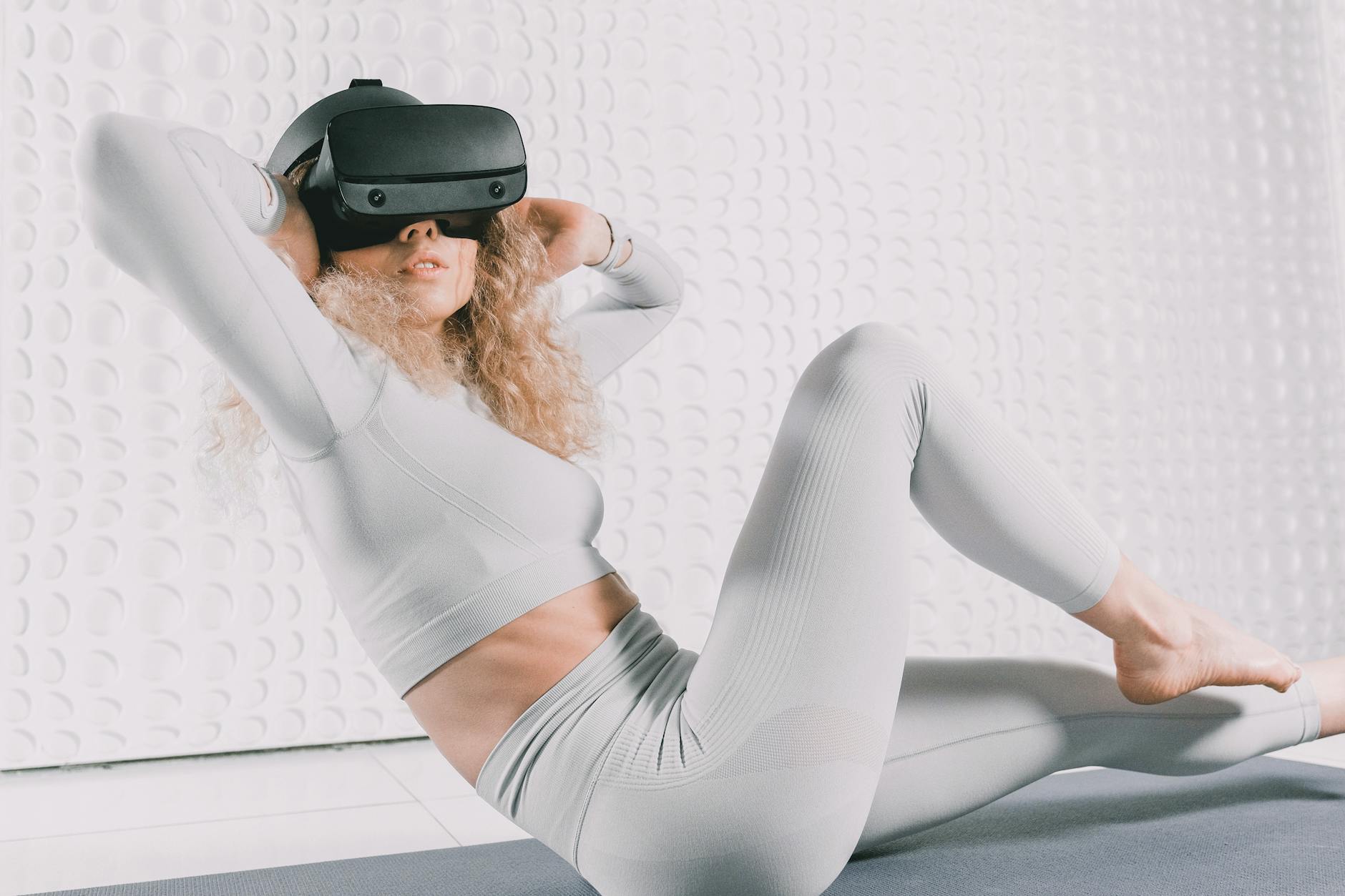 Modern fitness equipment with integrated technology and haptic feedback systems