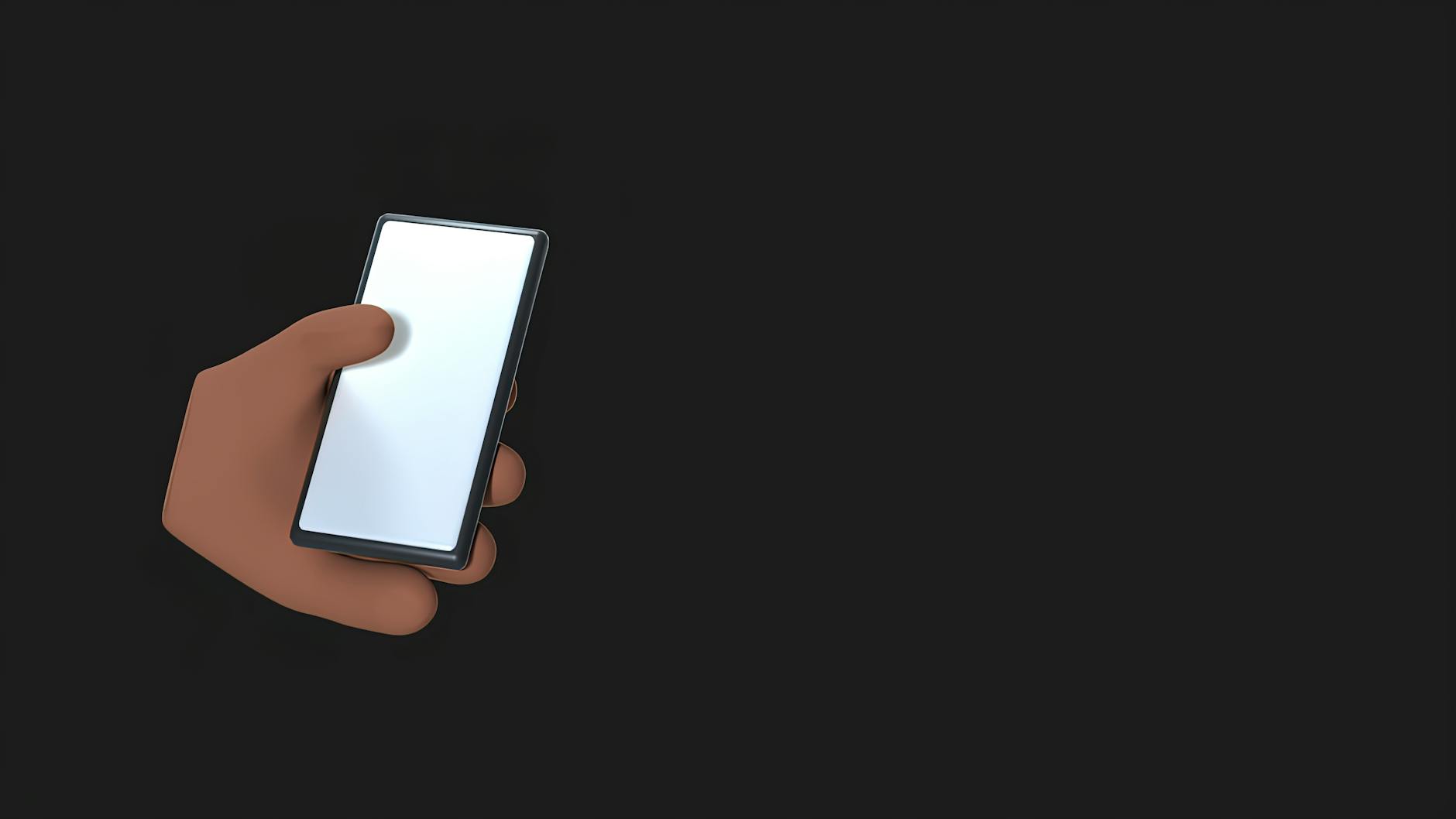 Hand holding smartphone displaying social media app interface with notifications and messages