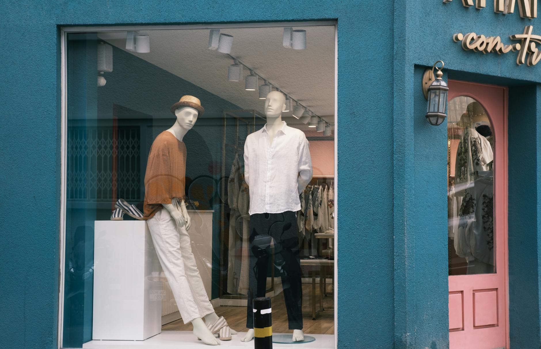 Bright retail display featuring colorful toys and collectible merchandise