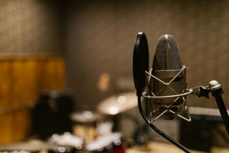 Gaming Voice Actors Are Landing Lead Roles in Hollywood Animated Features Professional recording studio with microphone setup for voice acting work