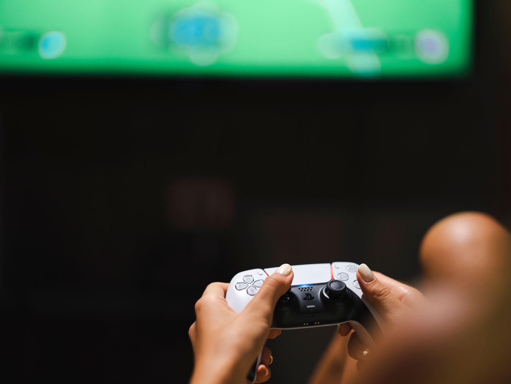 A television screen displaying a video game, representing post-credits scene speculation in Donkey Kong Bananza