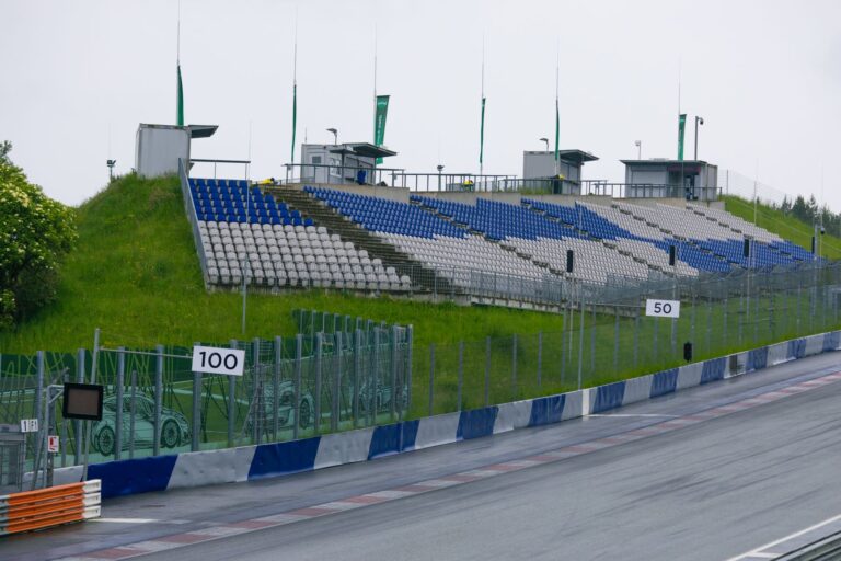 A futuristic racing track representing the high-speed aesthetic of the F-Zero franchise