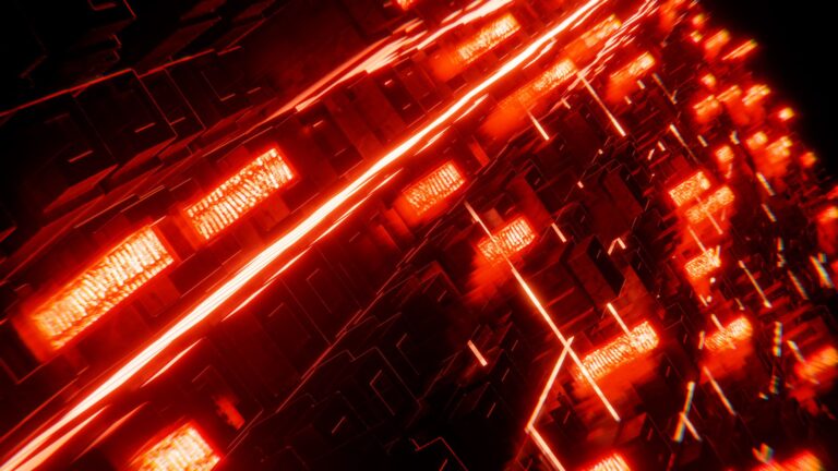 Dark futuristic corridor with atmospheric lighting, representing a confined game environment