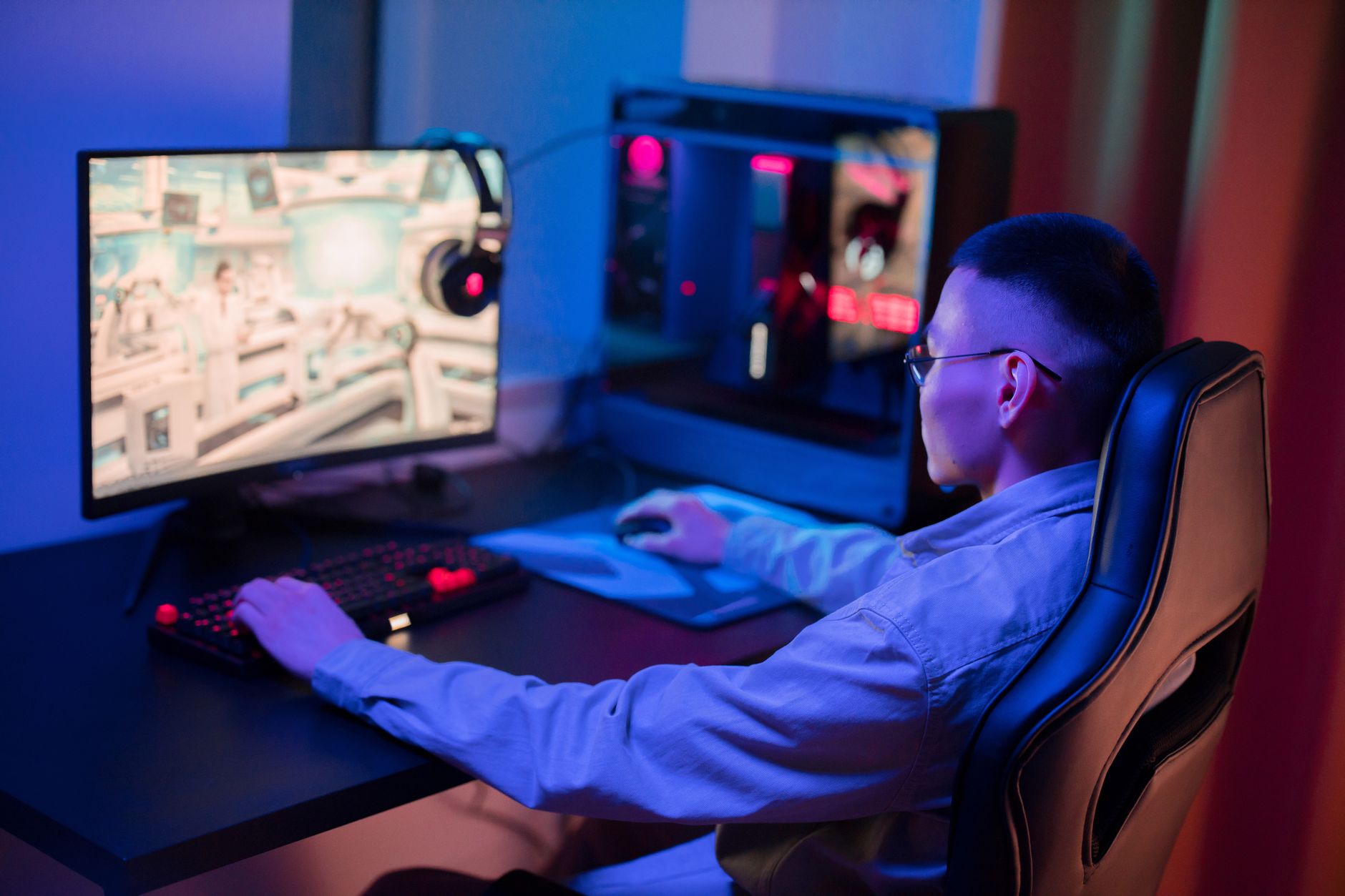 A gaming setup with a monitor and peripherals, representing the precision play environment where missing mechanics become most apparent
