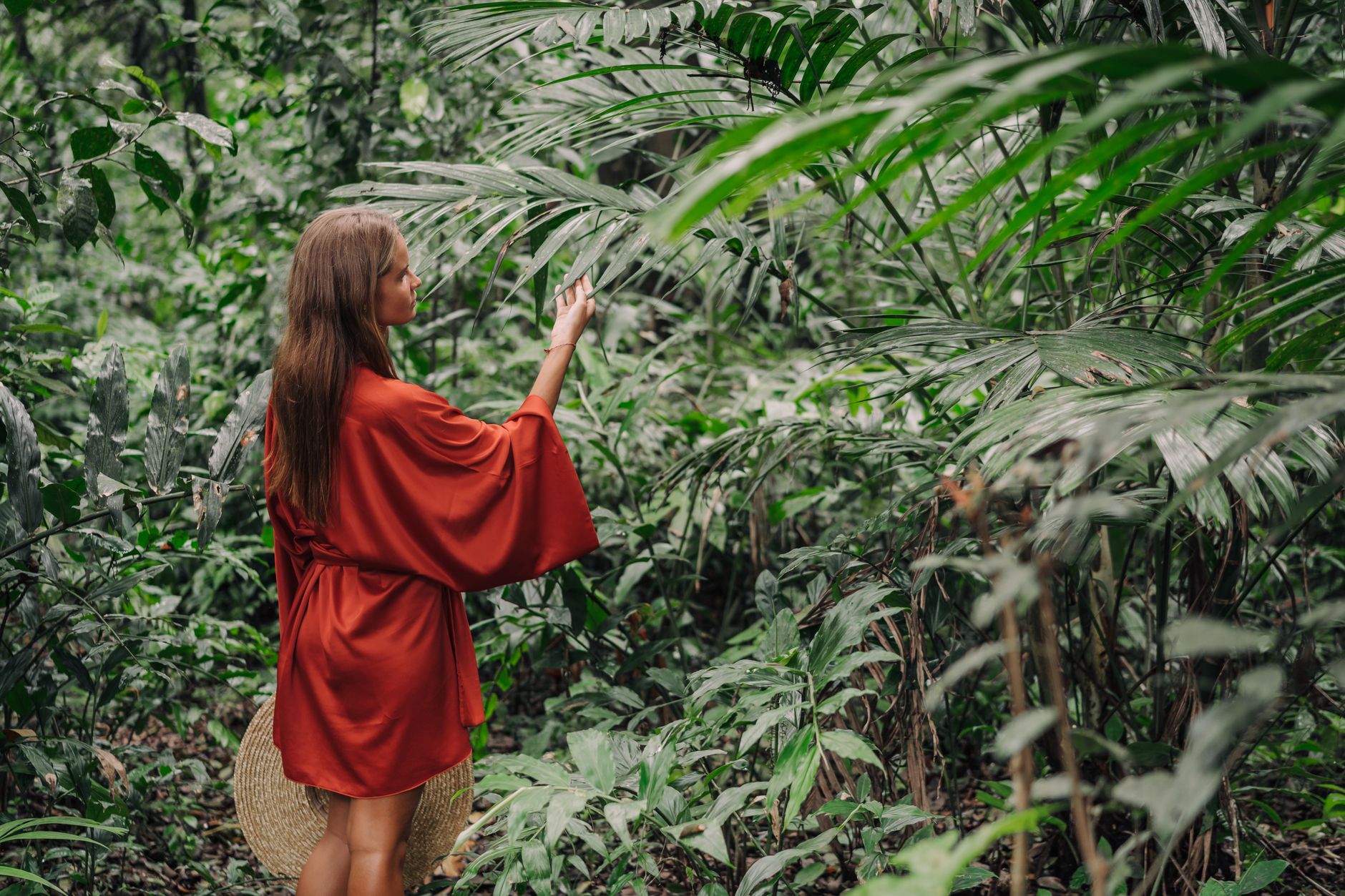 Colorful jungle environment reminiscent of classic platformer video game settings
